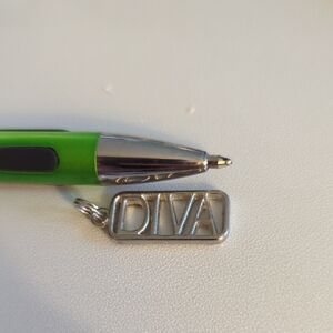 Silver 'DIVA' Pendant Charm